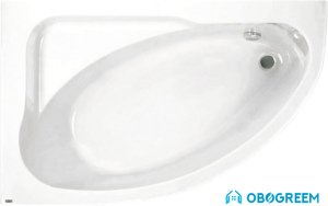 Ванна Jika Spirit 163x104 Relax (без хром/тер, левый) [2.3665.1.000.672.1]