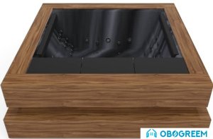 Ванна Aquavia Spa Cube (pearl shadow/walnut)