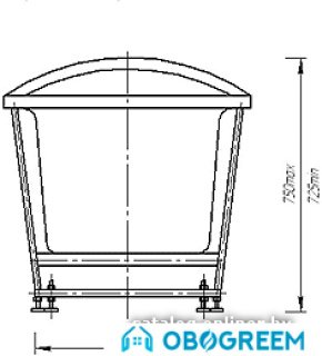 Ванна Aquatek Европа 180x80 L