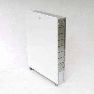 Шкаф коллекторный UNI-FITT металлический встраиваемый 590х670-760х125-195 482W2000