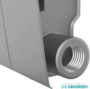 Биметаллический радиатор Royal Thermo BiLiner 350 Silver Satin (6 секций)