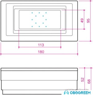 Ванна Balteco Quadrum 2 S4 180x95