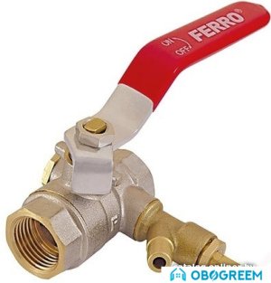 Запорная арматура Ferro Шаровой кран с вентилем 1/2” KPW1