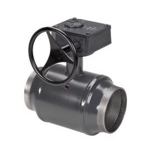 Кран шаровой Danfoss JiP Premium G-WW - Ду150 (Сварка/Сварка, PN25, Tmax 180°С, ручка с редуктором)