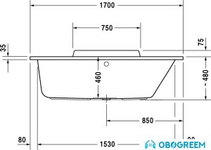 Ванна Duravit DuraStyle 700297000000000