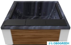 Ванна Aquavia Spa Quantum (pearl shadow/walnut woodermax)