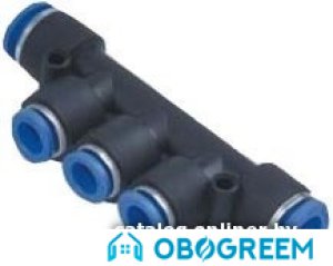Sumake Фитинг-разветвитель для пласт. трубок 3x4 мм, 2x6 мм PKG 0604