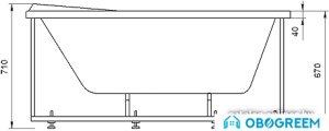 Ванна Aquatek Бетта 170x95