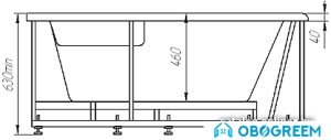 Ванна Aquatek Калипсо 146x146