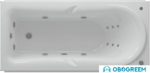 Ванна Aquatek Леда 170x80 с гидромассажем (левая, с экраном)