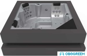 Ванна Aquavia Spa Cube Ergo (silver/graphite)