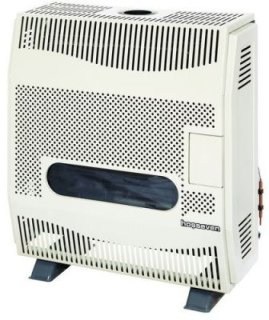 Напольный газовый конвектор Hosseven HBS-9/1 V Fan (9 кВт) со стальной открытой камерой сгорания и вентилятором