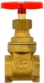 Задвижка латунная Uni-Fitt PN10 1