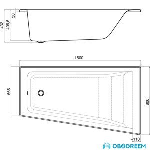 Ванна Roca Easy 150x80 [248406000]