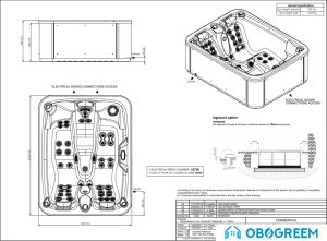 Ванна Aquavia Spa Touch (cameo/graphite)