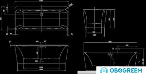 Ванна Villeroy & Boch Squaro Prestige 180x80 UBQ180SQE7PDT1V