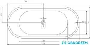 Ванна Fiinn Олимпия 160x70 A-5010