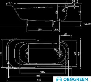 Ванна Kolo Sensa 150x70