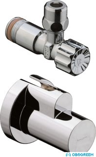 Запорная арматура Hansgrohe Угловой вентиль с накладкой 13954000