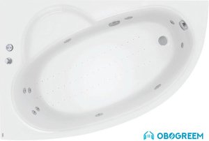 Ванна Poolspa Klio Asym 150x100 L Economy 2 PHAC210SO2C0000