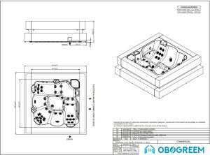 Ванна Aquavia Spa Cube Ergo (silver/thunder)