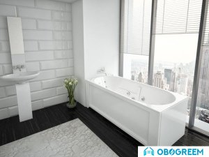 Ванна Aquatek Лея 170x75 без гидромассажа (слив справа)