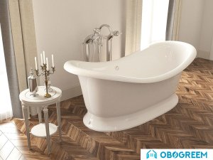 Ванна AquaStone Лиона 190x86 (на подиуме)