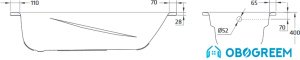 Ванна BLB Universal Anatomica HG 170x75