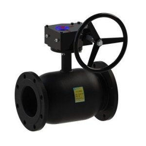 Фланцевый стальной шаровой кран Dn 125/100 под редуктор PN25, L-350 11c332п Breeze