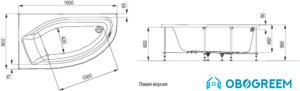 Ванна Ideal Standard Active 160x90 R [K1850]