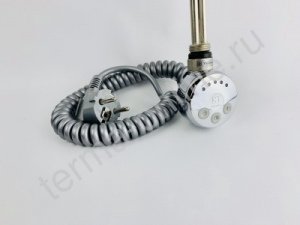 Блок управления с ТЭНом Terma MEG 1.0 кабель с вилкой, хром, 300 Вт