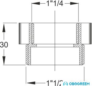 Фитинг Bonomini Переходник для сифона 1 1/2