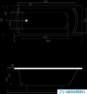 Ванна Roca Linea 180x80 [24T058000]