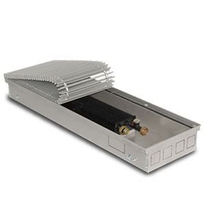 Внутрипольный конвектор PrimoClima PCS90-1250 без вентилятора, решетка из алюминия анодированного в натуральный цвет