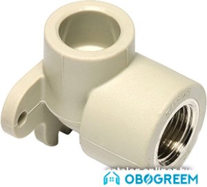 Фитинг Wavin Ekoplastik Угольник ПП с вн. резьб. и креп-м 20x1/2'' SNK020XXXX