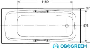 Ванна Jacob Delafon Diapason 170x75 [E2926]
