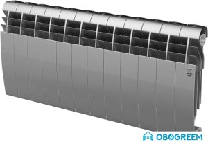 Биметаллический радиатор Royal Thermo BiLiner 350 Silver Satin (12 секций)