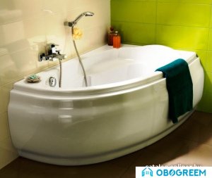 Ванна Cersanit Joanna 140x90R (с экраном и каркасом)