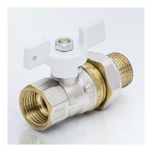 Кран шаровой латунь никель 1107 Standard Ду 25 Ру25 ВР/