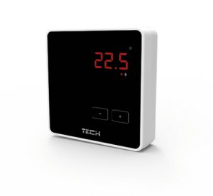 TECH  Беспроводной комнатный терморегулятор черный