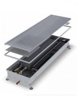 Внутрипольный конвектор с вентилятором для влажной среды COIL-KO 1500