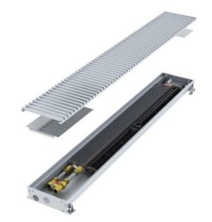 Внутрипольный конвектор с вентилятором COIL-T50 SILVER 2750 L