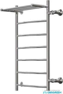 Полотенцесушитель АРГО Классик 2 50x100 Д с полочкой (БП правое)