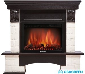 Портал Firelight Forte 25S (камень белый/шпон венге)