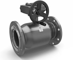 Кран шаровой КШ.Ц.Ф.Р.150.016.П/П.02 цельносварной Dn150 Pn16 полный проход фланцевый с редуктором LD