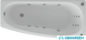 Ванна Aquatek Пандора 160x75 (с экраном и каркасом, излив слева)