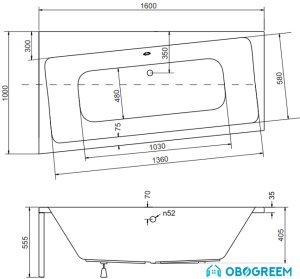 Ванна Besco Infinity L 160x100