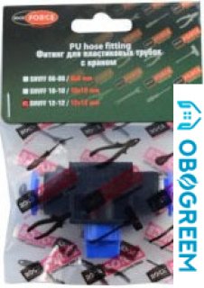 Фитинг RockForce Фитинг для пласт. труб с краном 10x10 мм RF-SHVFF10-10