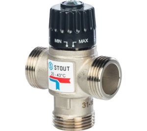 SVM-0020-164325 STOUT Трехходовой смесительный клапан для систем отопления и ГВС 1