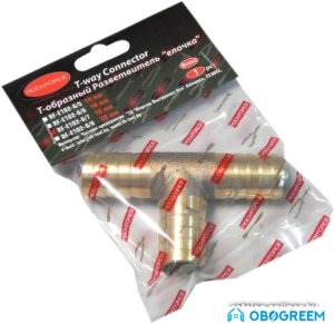 Фитинг RockForce Разветвитель T-образный елочка 18 мм RF-E102-6/7